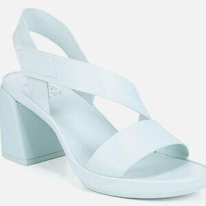 Naturalizer Genn-Skip Womens Strap Sandals, sz 7, light blue (ocean air)